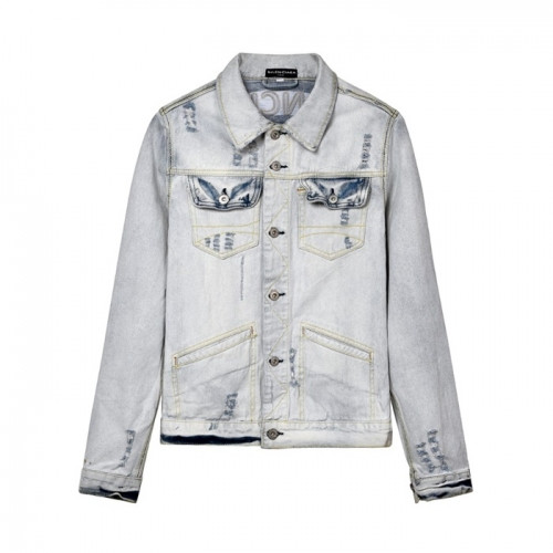 [발렌시아가]Balenciaga 2020 Mm/Wm Logo Casual Oversize Denim Jackets - 발렌시아가 2020 남/녀 로고 캐쥬얼 오버사이즈 데님 재킷 Bal0782x.Size(s - xl).그레이
