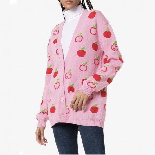 Gucci Womens Trendy V-neck Cardigan - 구찌 2020 여성 드렌디 브이넥 니트 가디건 Guc03077x.Size(s - l).핑크