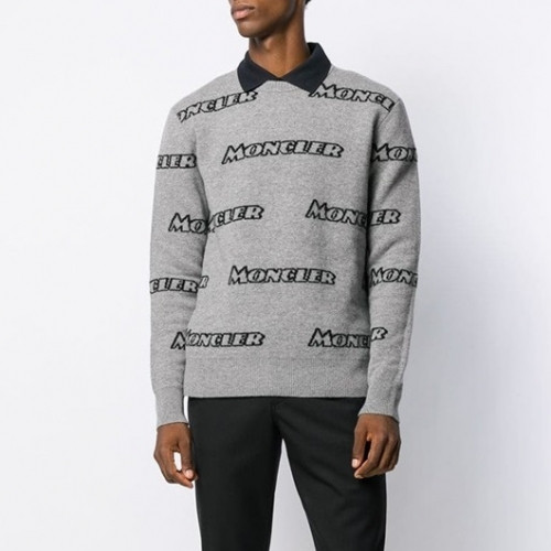 Moncler 2020 Mens Retro Logo Crew-neck Sweaters - 몽클레어 2020 남성 레트로 로고 크루넥 스웨터 Moc01855x.Size(m - 3xl).그레이