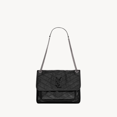입생로랑 여성 블랙 니키 미디엄 백 - Saint Laurent Womens Black Niki - ysb592x