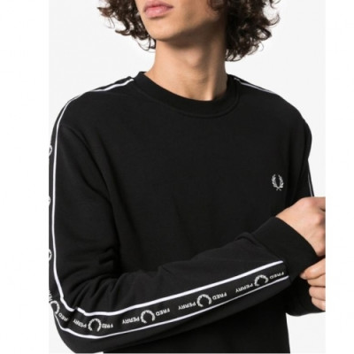 Fredperry 2020 Mens Logo Casual Cotton Tshirts - 프레드페리 2020 남성 로고 코튼 라운드티 Fre0024x.Size(s - xl).블랙
