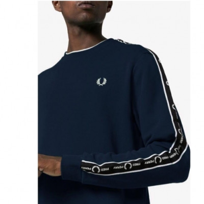 Fredperry 2020 Mens Logo Casual Cotton Tshirts - 프레드페리 2020 남성 로고 코튼 라운드티 Fre0025x.Size(s - xl).네이비