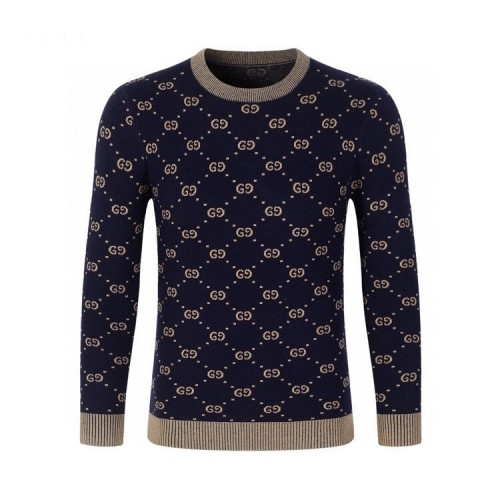 Gucci 2020 Mens Logo Crew-neck Wool Sweaters - 구찌 2020 남성 로고 코튼 크루넥 울 스웨터 Guc03092x.Size(l - 4xl).블랙