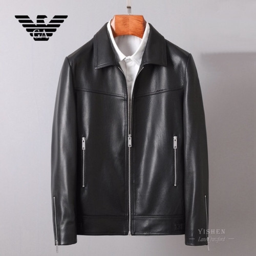 [알마니]Armani 2020 Mens Classic Leather Jackets - 알마니 2020 남성 클래식 캐쥬얼 가죽 자켓 Arm0787x.Size(m - 3xl).블랙