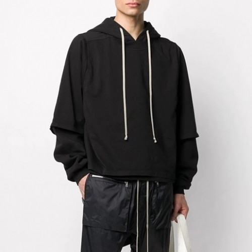 Rick Owens Mens Logo Cotton Zip-up Hooded - 릭오웬스 2020 남성 로고 코튼 집업 후드티 Ric0044x