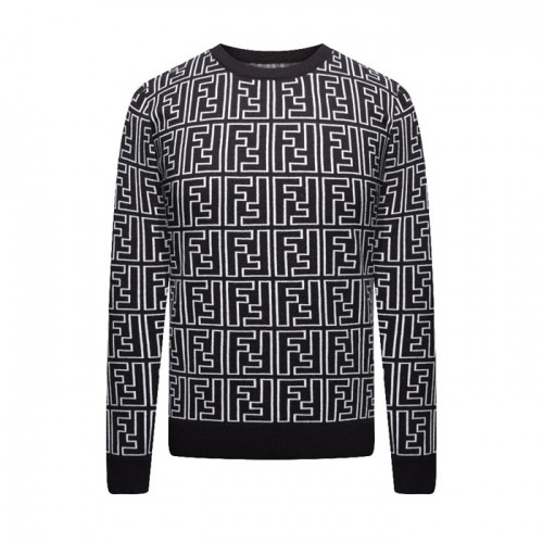 [펜디]Fendi 2020 Mens Logo Crew-neck Wool Sweaters - 펜디 2020 남성 로고 크루넥 울 스웨터 Fen0839x.Size(m - 2xl).블랙