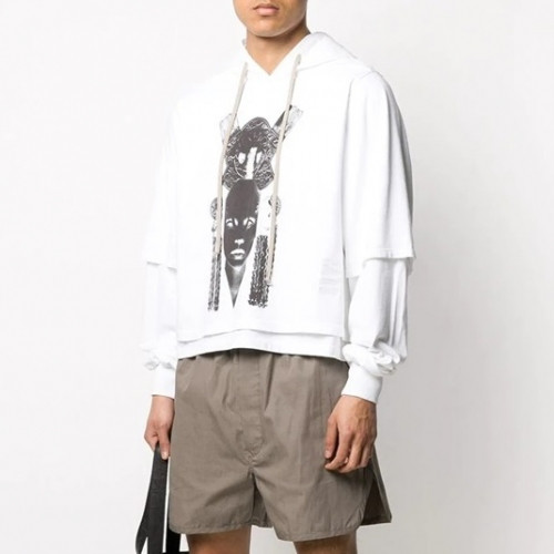 Rick Owens Mens Logo Cotton Zip-up Hooded - 릭오웬스 남성 로고 코튼 집업 후드티 Ric0048x