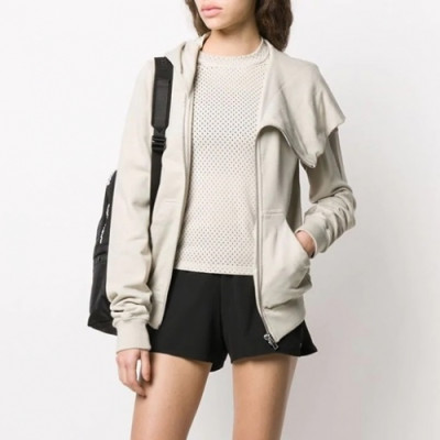 Rick Owens Cotton Zip-up Hoodie - 릭오웬스 여성 집업 후드티 - ric82x