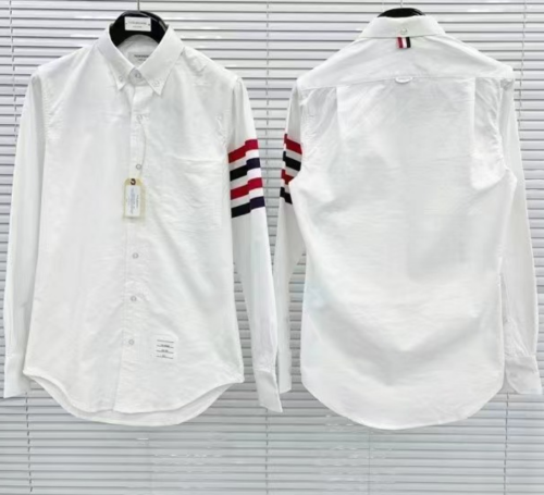 [톰브라운]Thom Browne 2023 Mens Strap Cotton Tshirts - 톰브라운 2023 남성 스트랩 코튼 셔츠 Thom01035x.Size(s - 2xl).화이트
