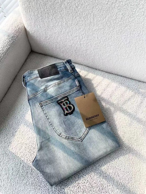 [버버리]Burberry 2023 Mens Classic Cotton Pants - 버버리 2023 남성  클래식 팬츠 Bur03194x.Size(29 - 38).블루