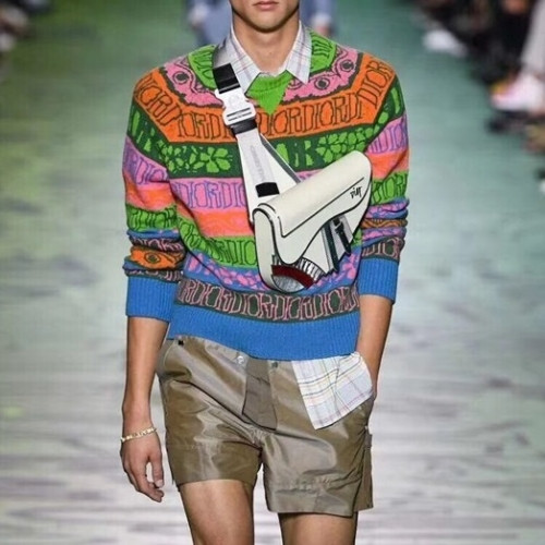 Dior 2020 Mens Retro Logo Crew-neck Sweaters - 디올 2020 남성 레트로 로고 크루넥 스웨터 Dio0905x.Size(xs - xl).그린