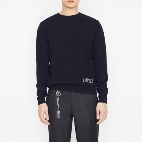 Dior 2020 Mens Retro Logo Crew-neck Sweaters - 디올 2020 남성 레트로 로고 크루넥 스웨터 Dio0907x.Size(xs - l).네이비