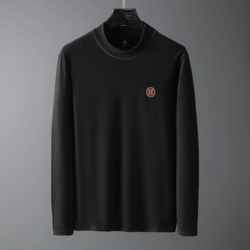 [에르메스]Hermes 2020 Mens Turtle-neck Casual Cotton Tshirts- 에르메스 2020 남성 터틀넥 캐쥬얼 코튼 긴팔티 Her0543x.Size(m - 3xl).블랙