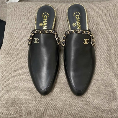 Chanel 2020 Women's Slipper - 샤넬 2020 여서용 슬리퍼 , Size(225-255), CHAS0474,블랙
