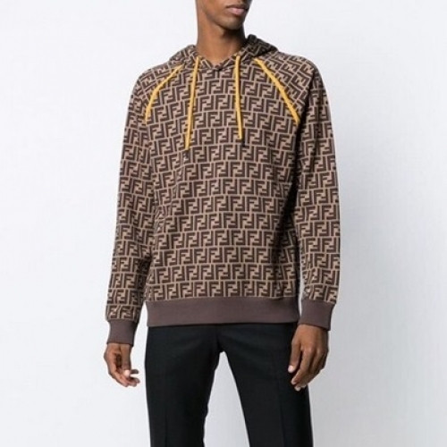 Fendi 2020 Mens Logo Casual Cotton Hoodie - 펜디 2020 남성 로고 캐쥬얼 코튼 후디 Fen0866x