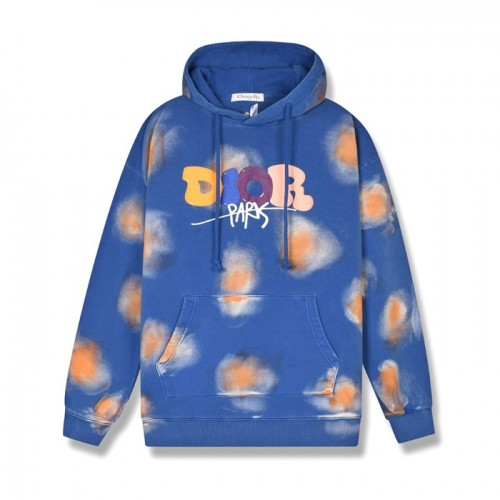 Dior 2020 Mm/Wm  Logo Casual Cotton Hoodie - 디올 2020 남/녀 로고 캐쥬얼 코튼 후디 Dio0921x.Size(s - xl).블루