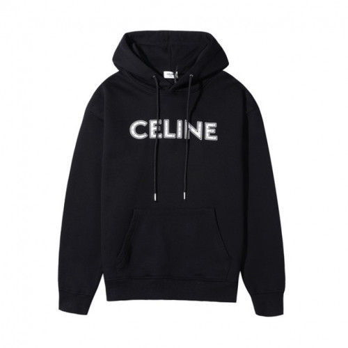 Celine Mm/Wm Logo Cotton Hoodie - 셀린느 2020 남/녀 로고 코튼 후디 Cel0077x.Size(s - xl).블랙
