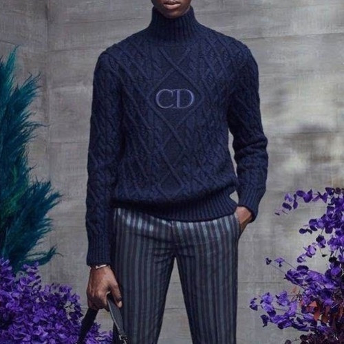 Dior 2020 Mens Retro Logo Crew-neck Sweaters - 디올 2020 남성 레트로 로고 크루넥 스웨터 Dio0993x.Size(m - 2xl).네이비