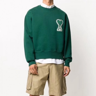 Ami 2020 Mens Logo Casual Cotton Man-to-man - 아미 2020 남성 로고 코튼 맨투맨 Ami0065x.Size(s - xl).그린