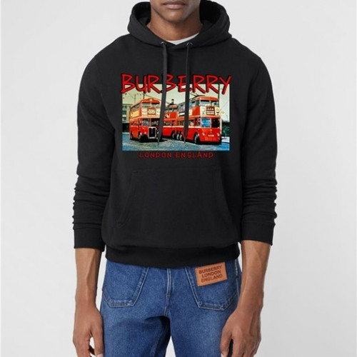 Burberry 2020 Mm/Wm Logo Casual Hoodie - 버버리 2020 남/녀 로고 캐쥬얼 후드티 Bur03411x.Size(s - xl).블랙