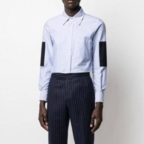 [톰브라운]Thom Browne 2020 Mens Strap Cotton Tshirts - 톰브라운 2020 남성 스트랩 코튼 셔츠 Thom01124x.Size(s - 2xl).블루