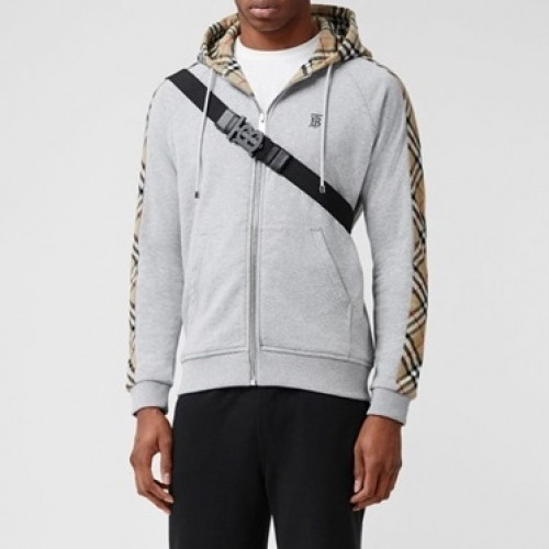 Burberry 2020 Mens Logo Casual Cotton Hoodie - 버버리 2020 남성 로고 캐쥬얼 코튼 후드티 Bur03460x.Size(s - l).그레이