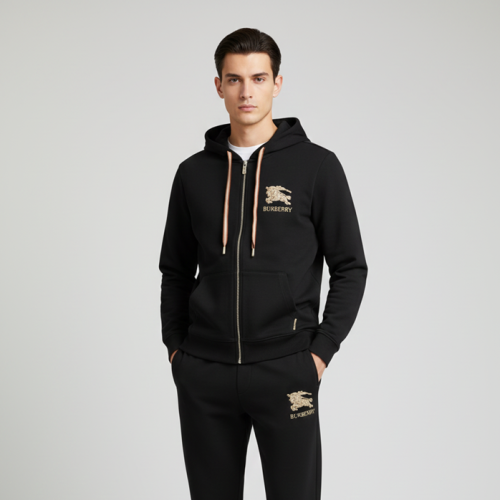 버버리 남성 캐쥬얼 블랙 츄리닝 - Burberry Mens Black Training Clothes - bu3472x