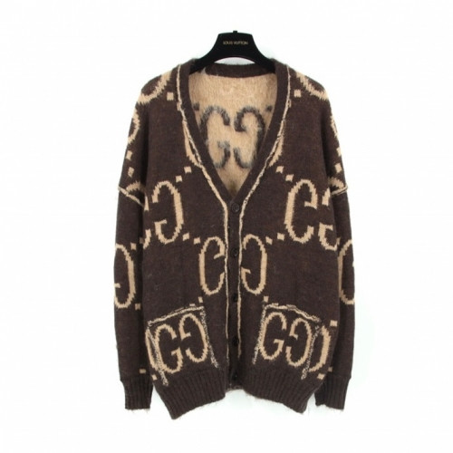 Gucci Womens Trendy V-neck Cardigan - 구찌 2020 여성 트렌디 브이넥 가디건 Guc03280x.Size(xs - m).브라운