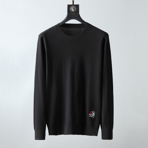 Loewe 2020 Mens Logo Crew-neck Wool Sweaters - 로에베 2020 남성 로고 크루넥 울 스웨터 Loe0335x.Size(m - 3xl).블랙