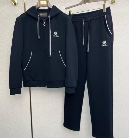 Loro Piana Mens Logo Casual Training Clothes&Pants - 로로피아나 남성 로고 캐쥬얼 트레이닝복&팬츠 lpc03508x.Size(m - 3xl).블랙