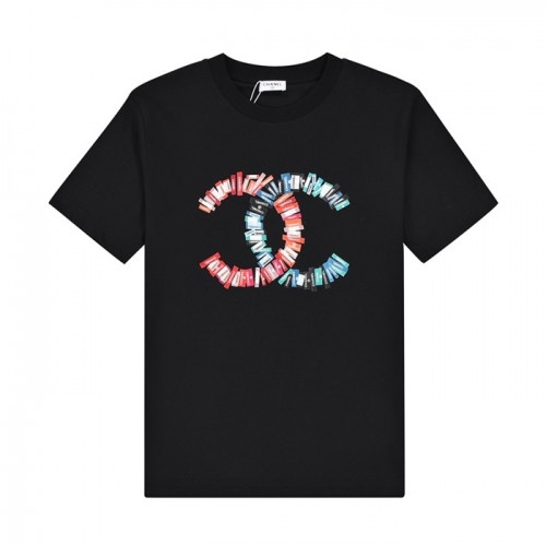 [샤넬]Chanel 2020 Mm/Wm 'CC' Logo Cotton Short Sleeved Tshirts - 샤넬 2020 남/녀 'CC'로고 코튼 반팔티 Cnl0641x.Size(xs - l).블랙