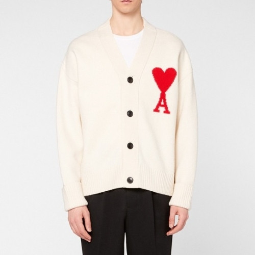 Ami 2020 Mens Logo Casual Cardigen - 아미 2020 남성 로고 캐쥬얼 가디건 Ami0079x.Size(s - xl).화이트
