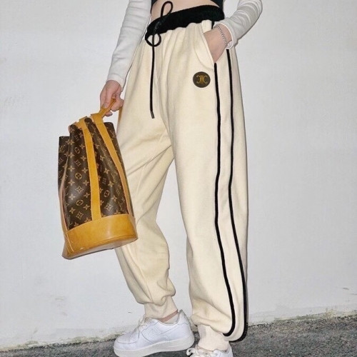 [셀린느]Celine 2020 Mm/Wm Hedi Slimane Logo Training Pants - 셀린느 2020 남/녀 로고 트레이닝 팬츠 Cel0100x.Size(s - l).아이보리
