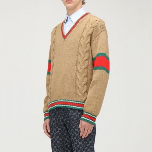 Gucci 2020 Mens Logo Crew-neck Sweaters - 구찌 2020 남성 로고 크루넥 스웨터 Guc03348x.Size(xs - m).카멜