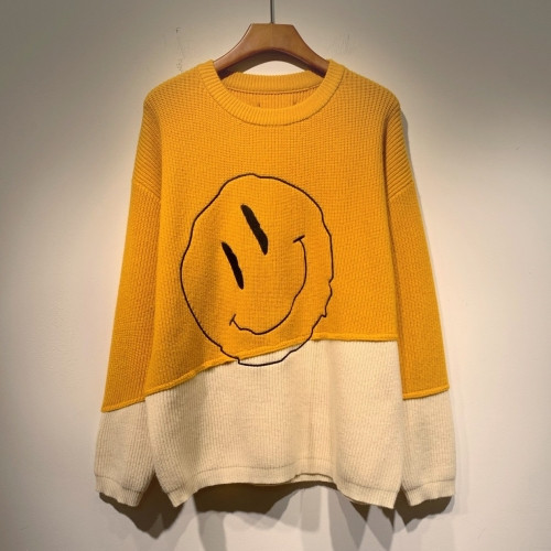 Loewe 2021 Mens Logo Crew-neck Wool Sweaters - 로에베 2021 남성 로고 크루넥 울 스웨터 Loe0339x.Size(s - 2xl).오렌지