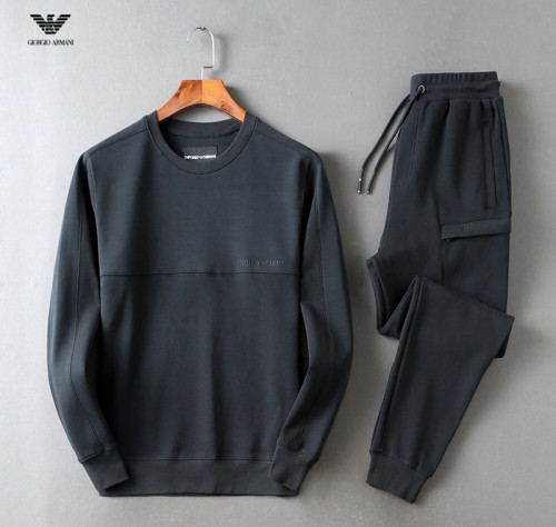 [알마니]Emporio Armani 2021 Mens Cotton Training Clothes&Pants - 알마니 2021 남성 코튼 트레이닝복&팬츠 Arm0866x.Size(m - 3xl).네이비