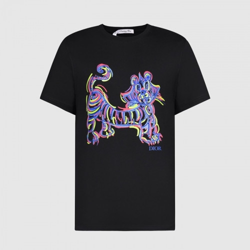 [디올]Dior 2021 Mm/Wm Casual Crew-neck Short Sleeved Tshirts - 디올 2021 남/녀 캐쥬얼 크루넥 반팔티 Dio01110x.Size(xs - l).블랙