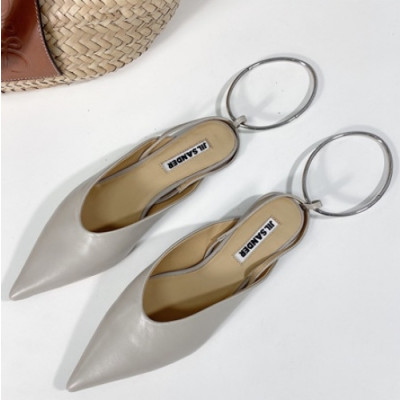 Jil Sander 2021 Women's Leather Flat - 질샌더 2021 여성용 레더 플렛,Size(225-250),JILS0008,베이지
