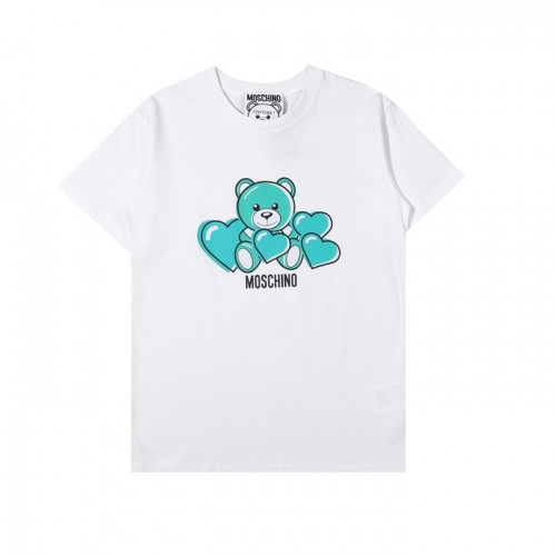 [모스키노]Moschino 2021 Mm/Wm Logo Cotton Short Sleeved Tshirts - 모스키노 2021 남/녀 로고 코튼 반팔티 Mos0137x.Size(s - xl).화이트