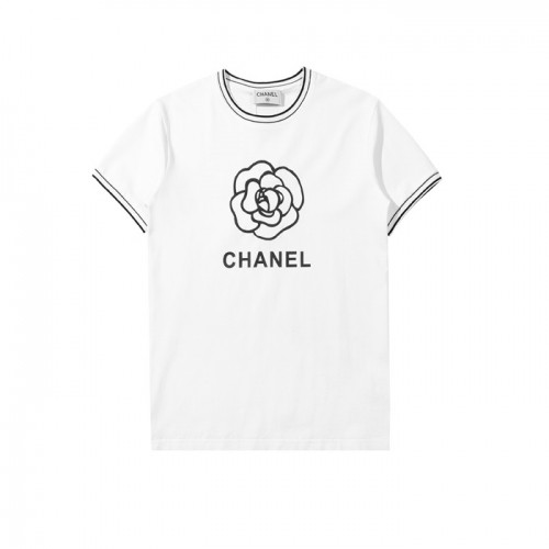 [샤넬]Chanel 2021 Mm/Wm 'CC' Logo Cotton Short Sleeved Tshirts - 샤넬 2021 남/녀 'CC'로고 코튼 반팔티 Cnl0657x.Size(xs - l).화이트