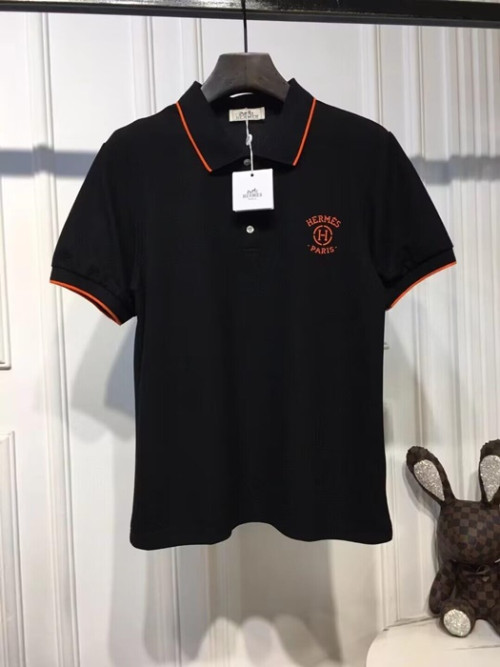 [에르메스]Hermes 2023 Mens Short Sleeved Tshirts - 에르메스 2023 남성 폴로 반팔티 Her0574x.Size(m - 3xl).블랙/화이트/오렌지