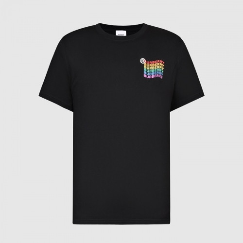 [버버리]Burberry 2021 Mm/Wm Logo Cotton Short Sleeved Tshirts - 버버리 2021 남/녀 로고 코튼 반팔티 Bur03696x.Size(s - xl).블랙