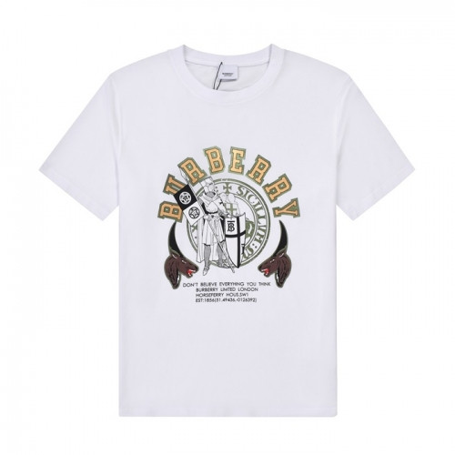 [버버리]Burberry 2021 Mm/Wm Logo Cotton Short Sleeved Tshirts - 버버리 2021 남/녀 로고 코튼 반팔티 Bur03699x.Size(s - xl).화이트