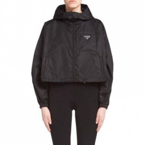 Prada 2021 Womens Logo Casual Jackets - 프라다 2021 여성 로고 캐쥬얼 자켓 Pra02181x.Size(s - l).블랙