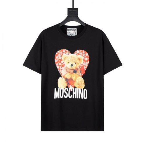 [모스키노]Moschino 2021 Mm/Wm Logo Cotton Short Sleeved Tshirts - 모스키노 2021 남/녀 로고 코튼 반팔티 Mos0142x.Size(xs - l).블랙