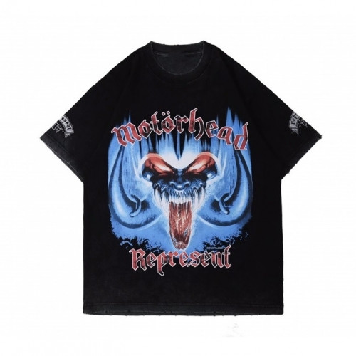 [리프리젠트]Represent 2021 Mm/Wm Wolf Logo Cotton Short Sleeved Tshirts - 리프리젠트 2021 남자 울프 로고 코튼 반팔티 Rep0012x.Size(m - xl).블랙