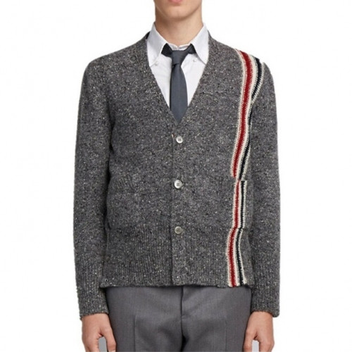 [톰브라운]Thom Browne 2021 Mens Strap V-neck Cardigan - 톰브라운 2021 남성 스트랩 브이넥 가디건 Thom01225x.Size(m - 2xl).그레이