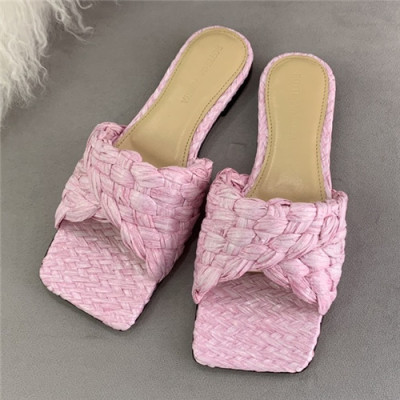 Bottega Veneta 2021 Women's Weaving Slipper - 보테가베네타 2021 여성용 위빙 슬리퍼,Size(225-250),BVS0287,핑크