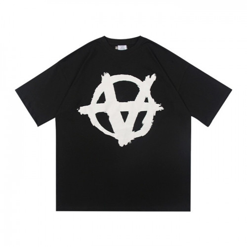 [베트멍]Vetements 2021 Mm/Wm Printing Logo Cotton Short Sleeved Oversize Tshirts - 베트멍 2021 남/녀 프린팅 로고 코튼 오버사이즈 반팔티 Vet0120x.Size(xs - l).블랙