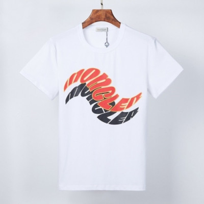 [매장판]Moncler 2021 Mens Logo Crew-neck Short Sleeved Tshirts - 몽클레어 2021 남성 로고 크루넥 반팔티 Moc02168x.Size(m - 3xl).화이트